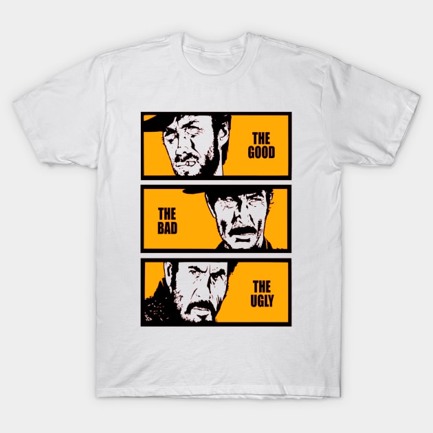 The Good The Bad and The Ugly T-Shirt by OtakuPapercraft
